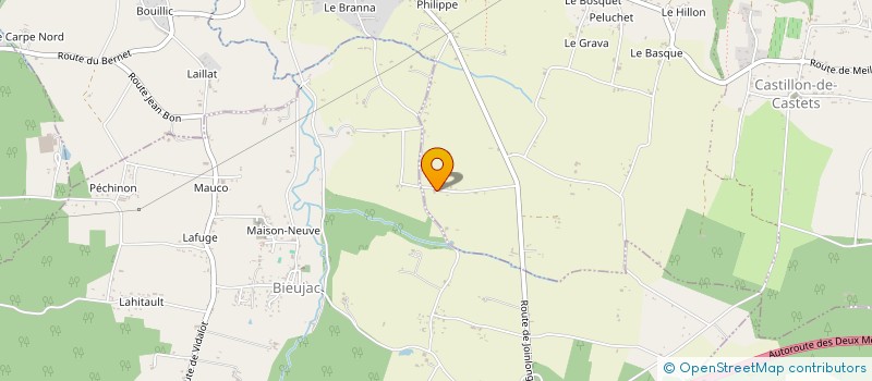 localisation de l'entreprise TAXI 2C  CASTETS ET CASTILLON