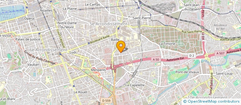 localisation de l'entreprise TAXI 2J13 à MARSEILLE