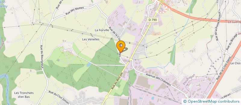 localisation de l'entreprise TAXI 3 B SARL  PLOUFRAGAN