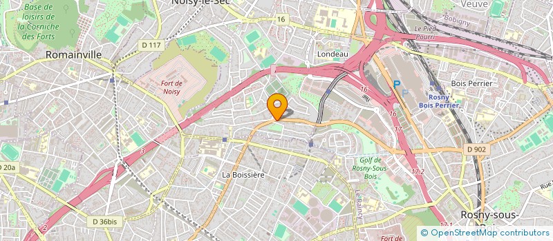 localisation de l'entreprise TAXI 3000 à NOISY-LE-SEC
