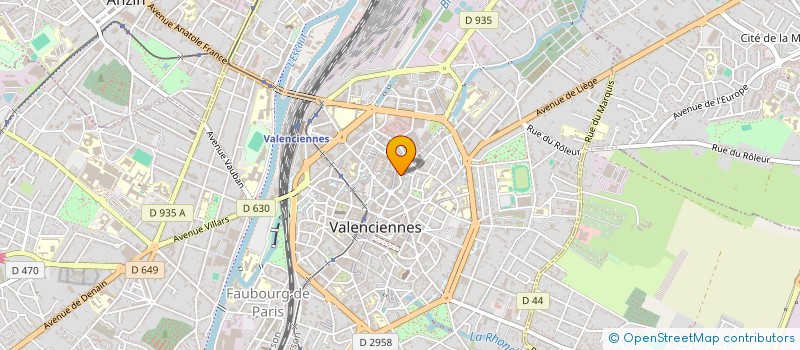 localisation de l'entreprise TAXI 5  VALENCIENNES