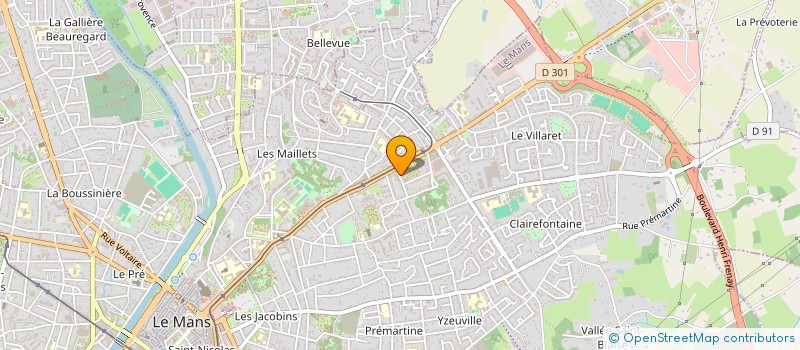 localisation de l'entreprise TAXI 72  LE MANS