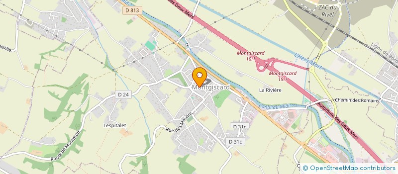 localisation de l'entreprise TAXI ACL OCCITANIE  MONTGISCARD