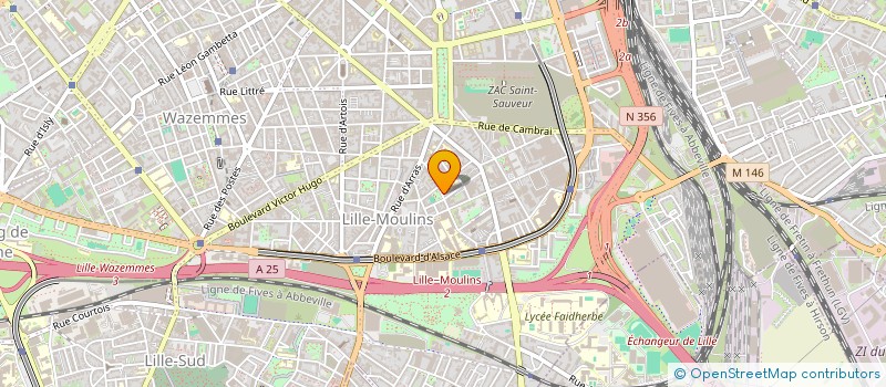 localisation de l'entreprise TAXI AERO à LILLE