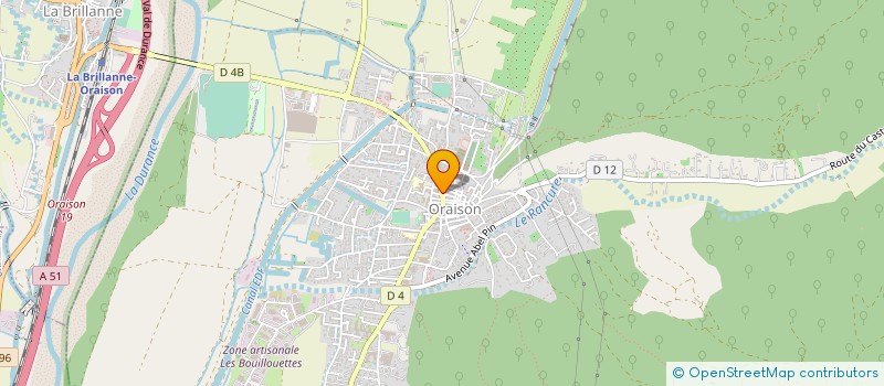 localisation de l'entreprise TAXI ALIZES à ORAISON