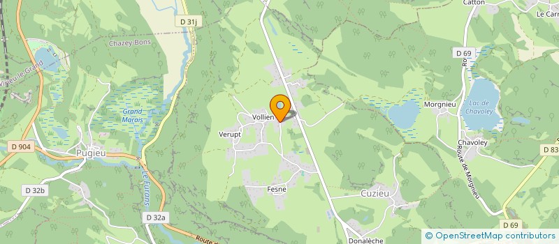 localisation de l'entreprise TAXI AMANDINE  CUZIEU