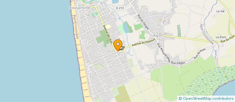 localisation de l'entreprise TAXI AMBULANCE AGON-COUTAINVILLE  AGON-COUTAINVILLE