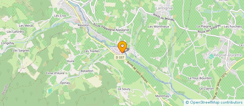 localisation de l'entreprise TAXI AMBULANCE ROCHE à QUINCIE-EN-BEAUJOLAIS
