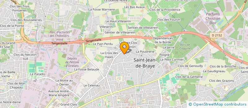 localisation de l'entreprise TAXI ANDRE UZAN à SAINT-JEAN-DE-BRAYE