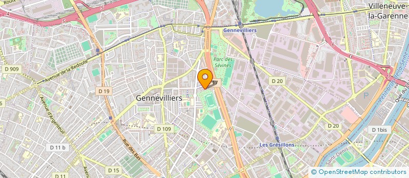 localisation de l'entreprise TAXI ANIQ à GENNEVILLIERS