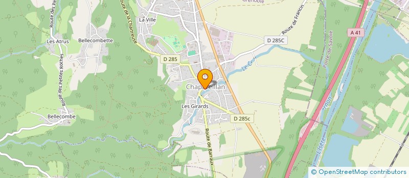 localisation de l'entreprise TAXI API  CHAPAREILLAN