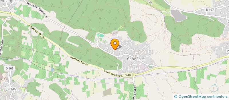 localisation de l'entreprise TAXI ARC EN CIEL 30  CONGENIES