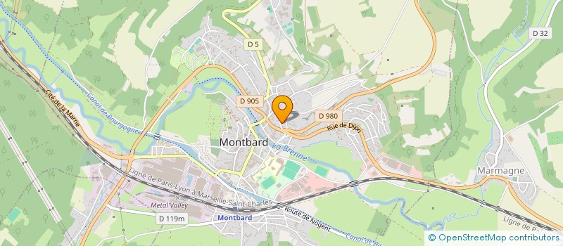 localisation de l'entreprise TAXI AT à MONTBARD