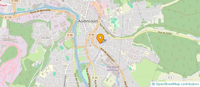 localisation de l'entreprise TAXI AUDINCOURT  AUDINCOURT