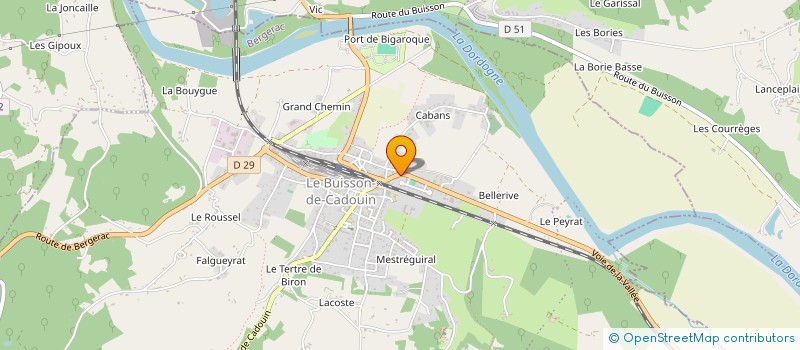 localisation de l'entreprise TAXI AURELIEN  LE BUISSON-DE-CADOUIN