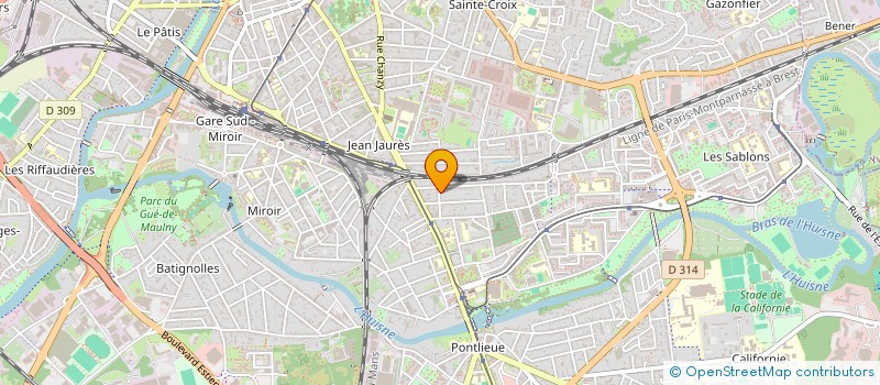 localisation de l'entreprise TAXI AURELIEN DEMOTIER  LE MANS