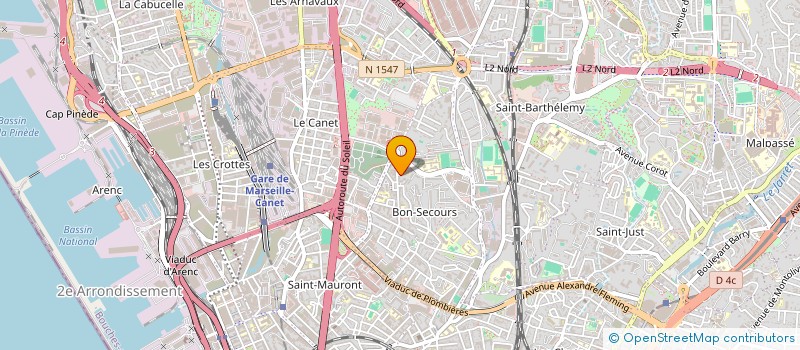 localisation de l'entreprise TAXI AW PROVENCE à MARSEILLE 14EME