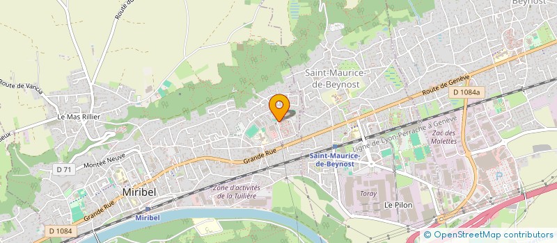 localisation de l'entreprise TAXI AZ à MIRIBEL