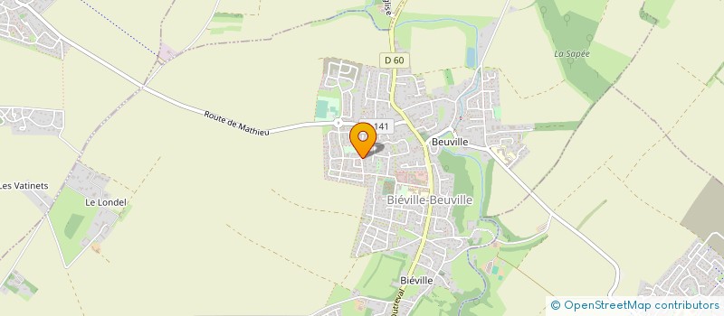 localisation de l'entreprise TAXI B-B  BIEVILLE-BEUVILLE