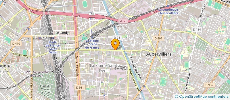 localisation de l'entreprise TAXI BADER  AUBERVILLIERS