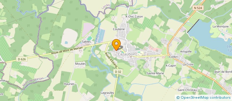 localisation de l'entreprise TAXI BARBOTAN  CAZAUBON