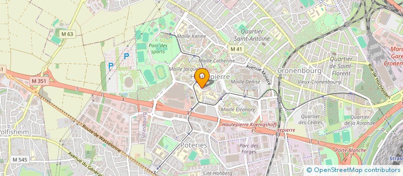 localisation de l'entreprise TAXI BDC-67 à STRASBOURG