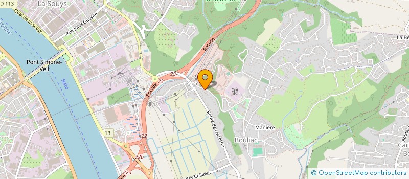 localisation de l'entreprise TAXI BDX  BOULIAC