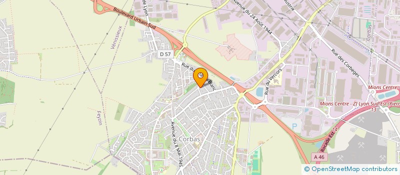 localisation de l'entreprise TAXI BELKACEM à CORBAS