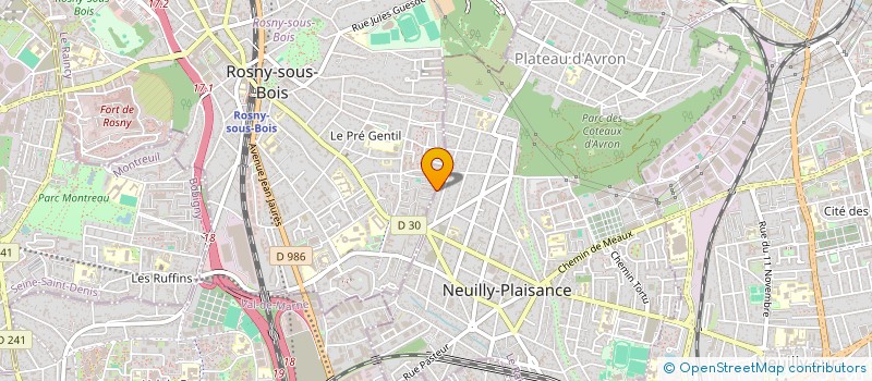localisation de l'entreprise TAXI BELKIS à ROSNY-SOUS-BOIS