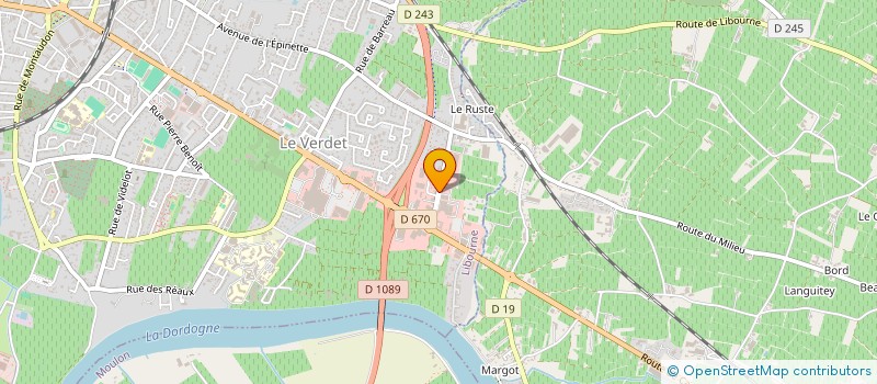 localisation de l'entreprise TAXI BENABID  LIBOURNE