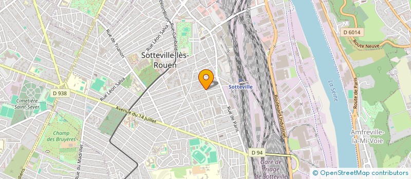 localisation de l'entreprise TAXI BERTHELOT  SOTTEVILLE-LES-ROUEN