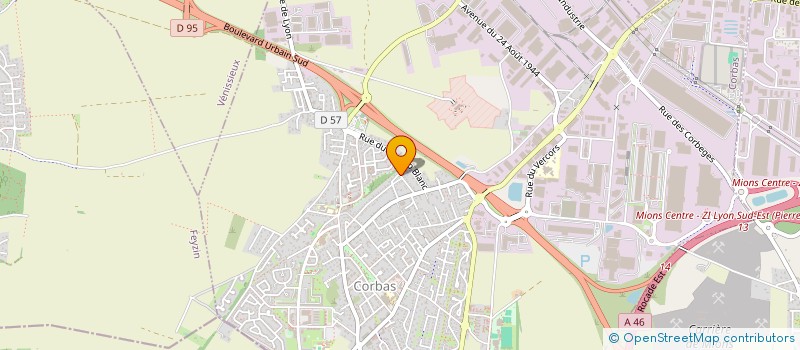 localisation de l'entreprise TAXI BERTON à CORBAS