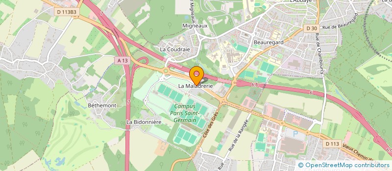 localisation de l'entreprise TAXI BEYNES ASSOCIES  POISSY