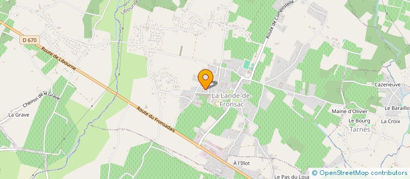 localisation de l'entreprise TAXI BLAYAIS HAUTE GIRONDE  LA LANDE-DE-FRONSAC