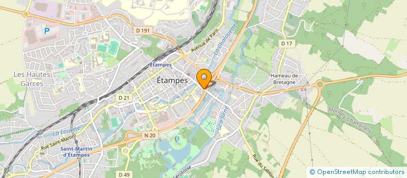 localisation de l'entreprise TAXI BLC  ETAMPES