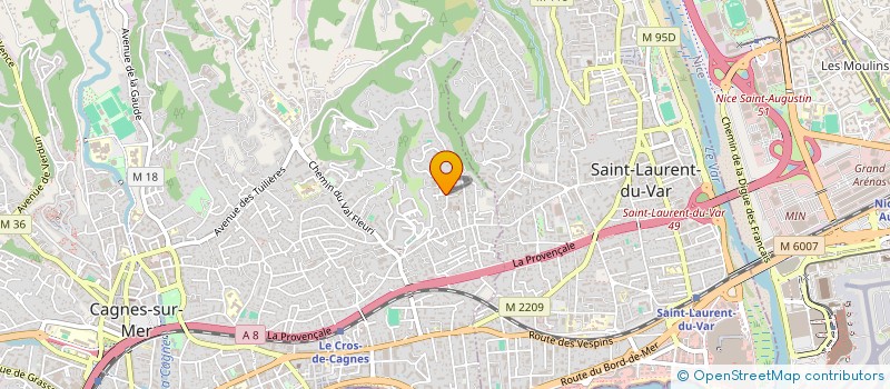 localisation de l'entreprise TAXI BLEU à CAGNES-SUR-MER