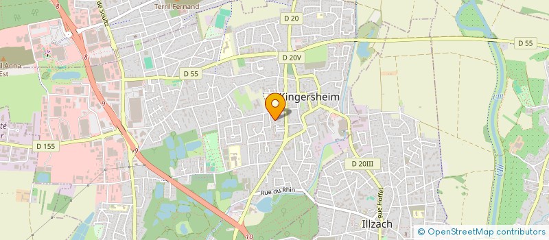 localisation de l'entreprise TAXI BLUES  ILLZACH