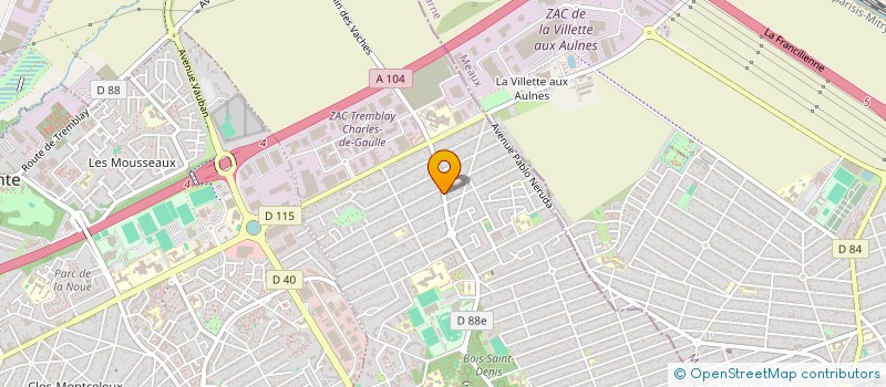 localisation de l'entreprise TAXI BMK à TREMBLAY-EN-FRANCE