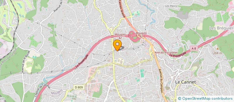 localisation de l'entreprise TAXI BOIS à MOUGINS