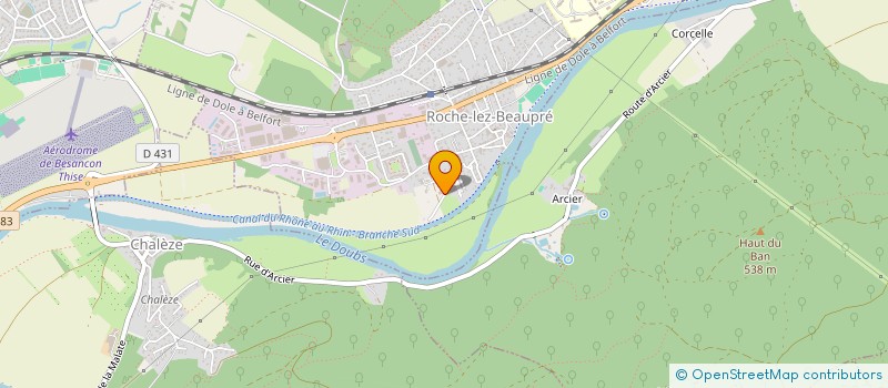 localisation de l'entreprise TAXI BONNET  ROCHE-LEZ-BEAUPRE