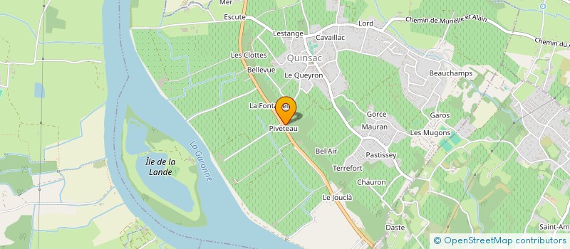 localisation de l'entreprise TAXI BORDEAUX MAJESTIC  QUINSAC