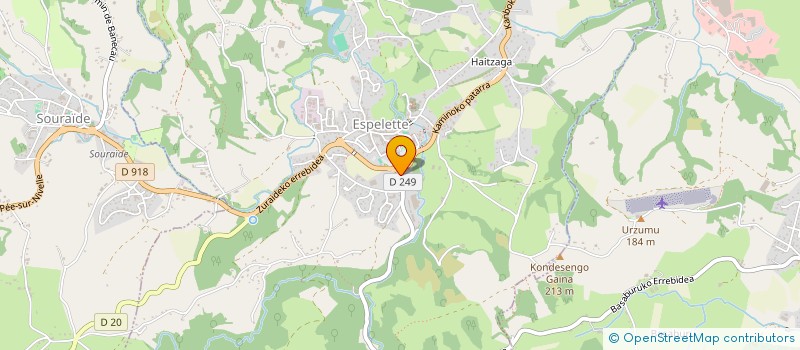 localisation de l'entreprise TAXI BORDIA  ESPELETTE