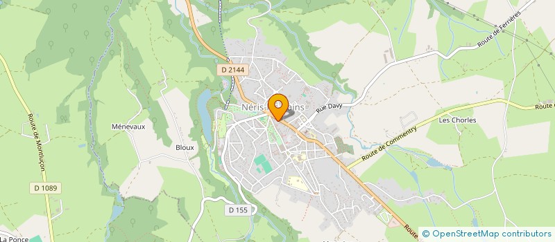 localisation de l'entreprise TAXI BOURBONNAIS  NERIS-LES-BAINS