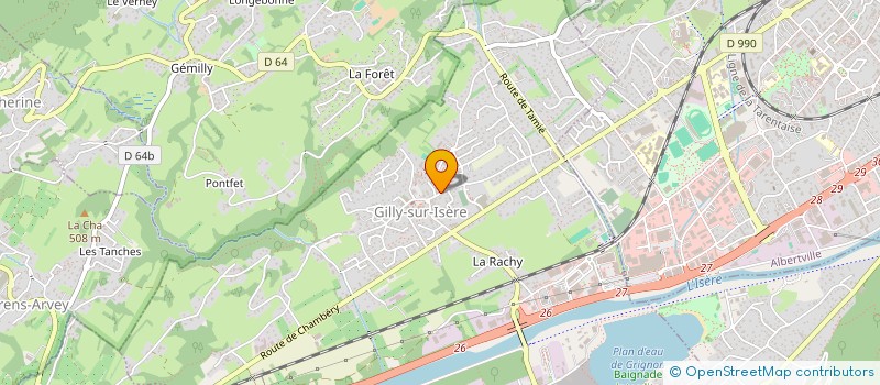 localisation de l'entreprise TAXI BOURG ST MAURICE  GILLY-SUR-ISERE