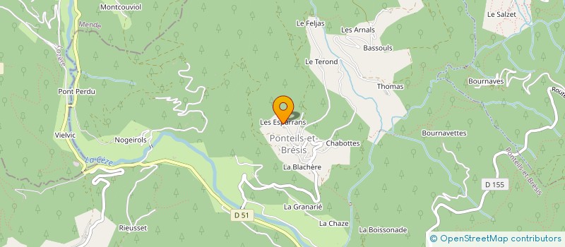 localisation de l'entreprise TAXI BOYER AUDREY  PONTEILS-ET-BRESIS