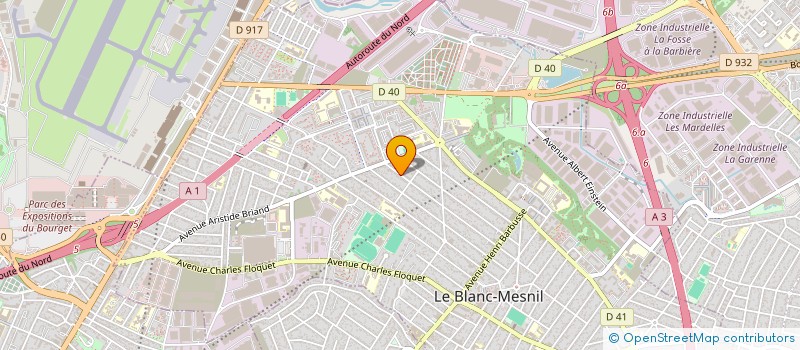 localisation de l'entreprise TAXI BRAM'S à LE BLANC-MESNIL