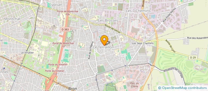 localisation de l'entreprise TAXI BRON  BRON