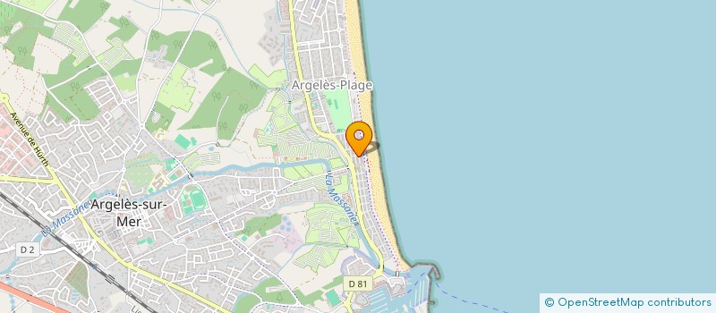 localisation de l'entreprise TAXI BROUSSE  ARGELES-SUR-MER