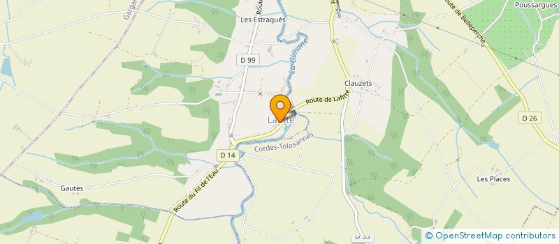 localisation de l'entreprise TAXI BRUNO 82  CAZES-MONDENARD