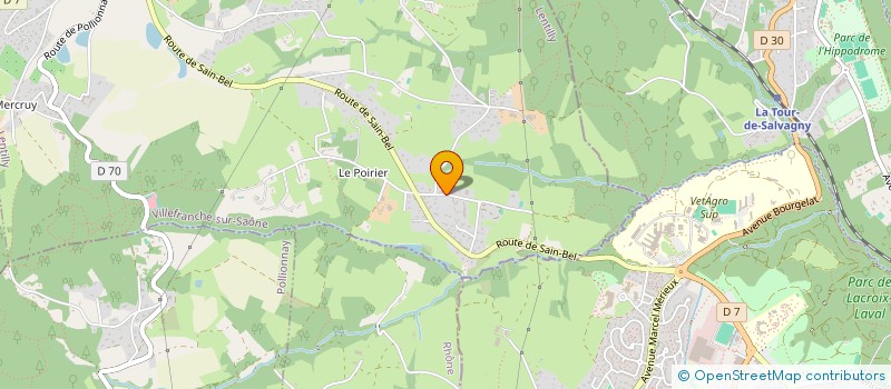 localisation de l'entreprise TAXI BRUYERE  LENTILLY